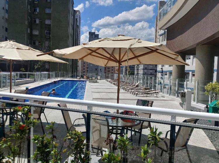 Vista Mar Unlimited Frente Mar Ar Condicionado Garagem Arrumacao Andar Alto E Piscina Aquecida, Sauna E Muito Mais! Santos (Sao Paulo) Exterior foto