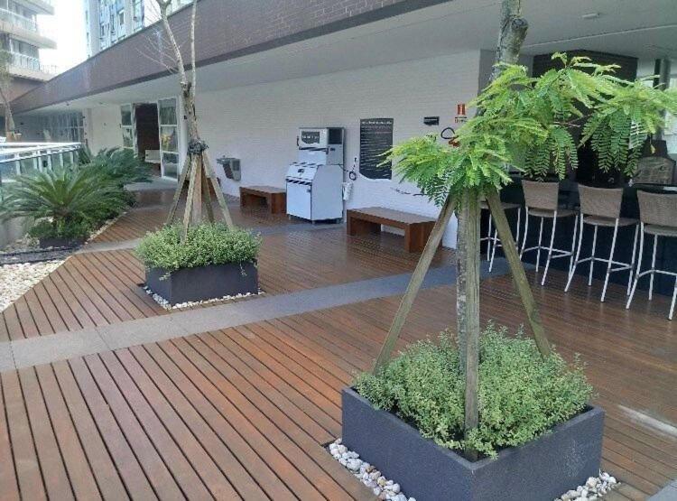 Vista Mar Unlimited Frente Mar Ar Condicionado Garagem Arrumacao Andar Alto E Piscina Aquecida, Sauna E Muito Mais! Santos (Sao Paulo) Exterior foto